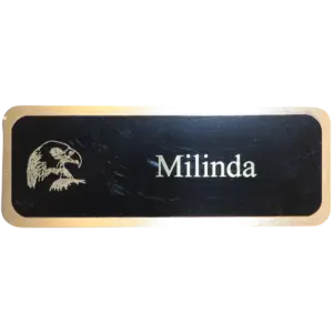 Plated Metal Name Tag