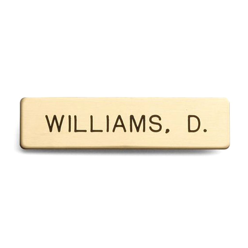 Plastic Name Tag - McGees Stamp & Trophy